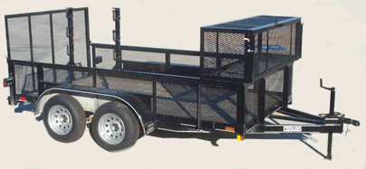 Tandem Axle 2' Mesh Sides Landscape Trailer